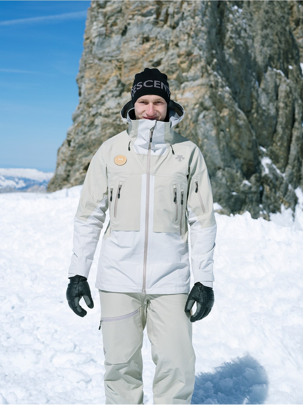 DESCENTE マテオグースダウンジャケット ホワイト スキーウェア